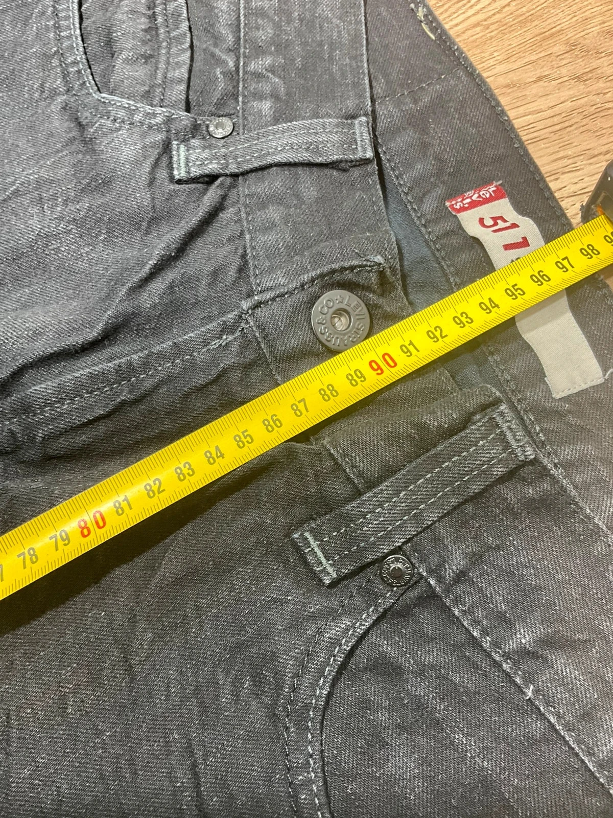 Jean Levi's 511 Slim W33 L34 Vintage 100% Coton Noir Délavé – photo 14